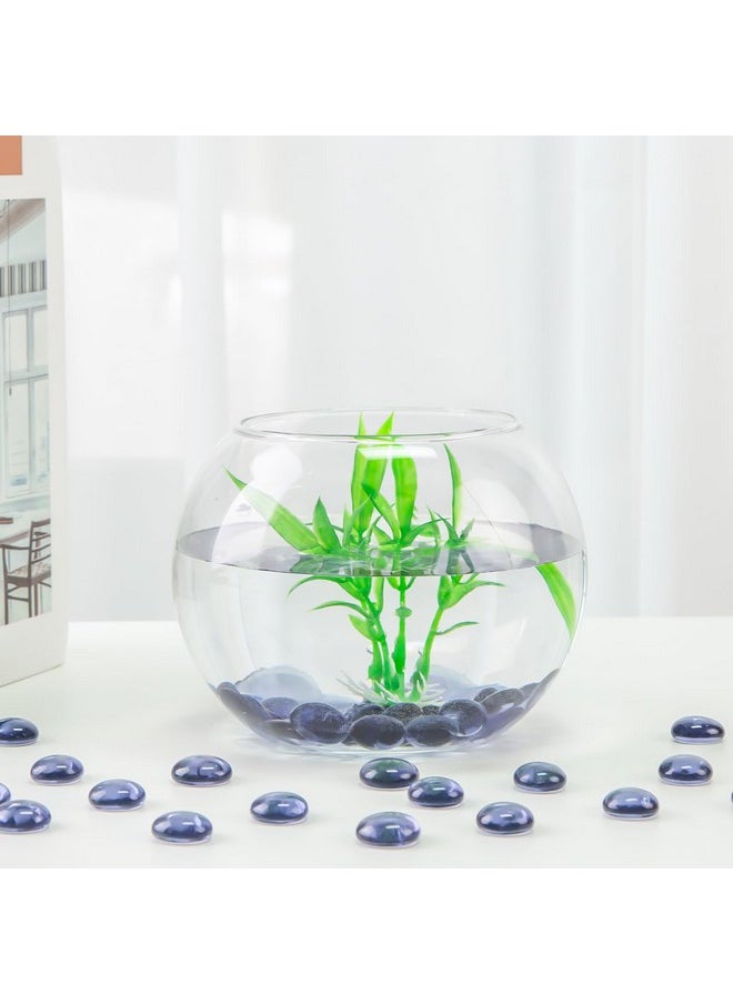 DomeStar DomeStar 1LB Flat Glass Marbles, Purple Decorative Marbles for Vases Aquarium Pebbles Fish Tank Rocks Vase Fillers DIY Crafts Table Scatter Decor  - Image 4