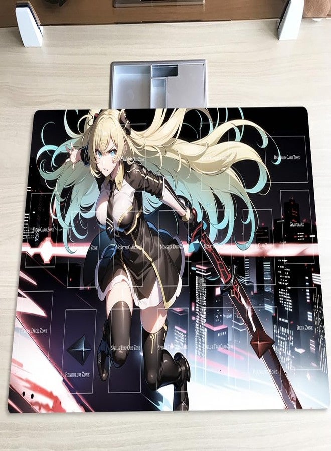 Mlikemat New Mlikemat Playmat Sky Striker Ace - Raye TCG CCG OCG Trading Card Game Mat with Zones + Free Bag (ZD014-620-A) - Image 2