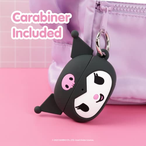 iFace Hello Kitty and Friends Cute Case [ Compatible with AirPods Pro 2 ] - Kawaii Silicone Protective Cover [Carabiner Clip Included] [Wireless Charging Compatible] – Kuromi - Image 4