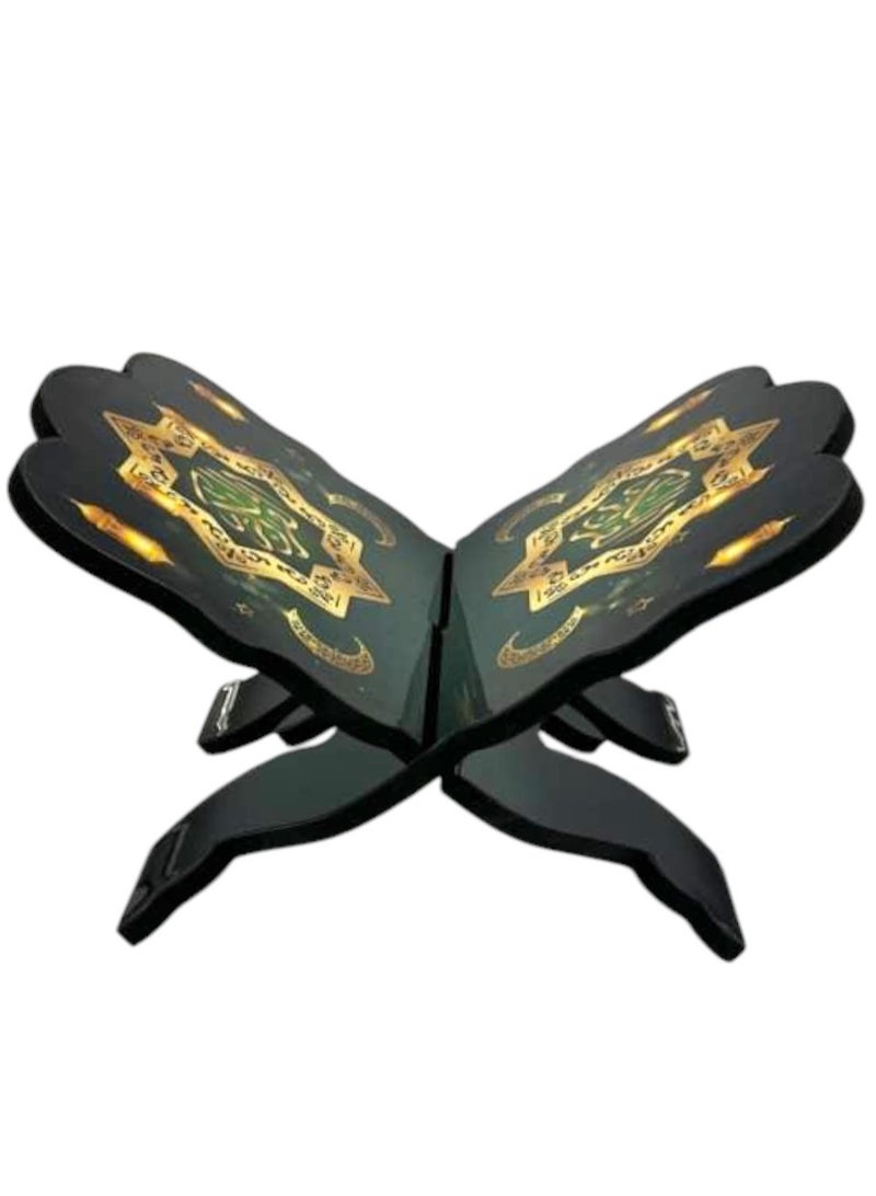 Toy Box Foldable Wooden Quran Holder Stand 23x33x0.9cm - Image 2