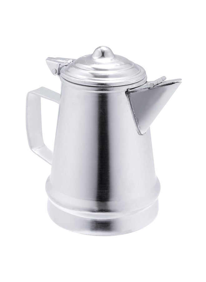 AL SANIDI Aluminum milk pot or pitcher Coffee pot Silver capacity 1.2 L  - Image 1