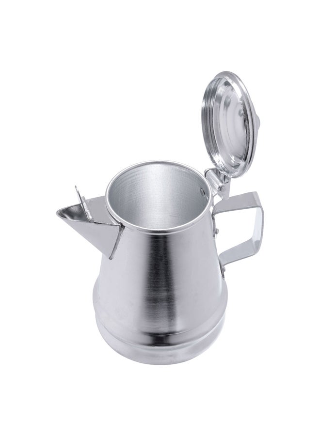 AL SANIDI Aluminum milk pot or pitcher Coffee pot Silver capacity 1.2 L  - Image 3