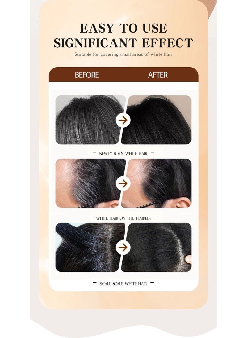 MEIDIAN 2 in 1 Instant Hair Color Stick, Waterproof and Sweat Proof Hair Dye Stick, Portable Touch-Up Hair Sticks With Comb for Women Men - Image 2