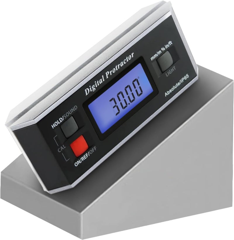 Gain Express Digital Angle Finder Magnetic Protractor Inclinometer Angle Level Meter Tool Digital Protractor Bevel Gauge for Woodworking, Table Saw, Construction V-Groove 0360 degree with Backlight. - Image 1