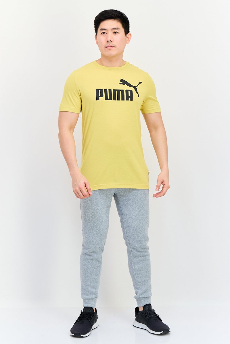PUMA Men Regular Fit Short Sleeves Outdoor T-shirt, Mustard - Image 3