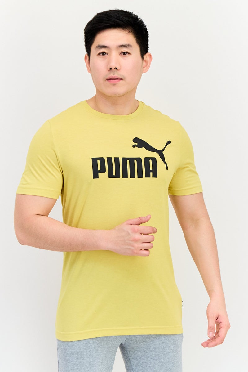 PUMA Men Regular Fit Short Sleeves Outdoor T-shirt, Mustard - Image 1