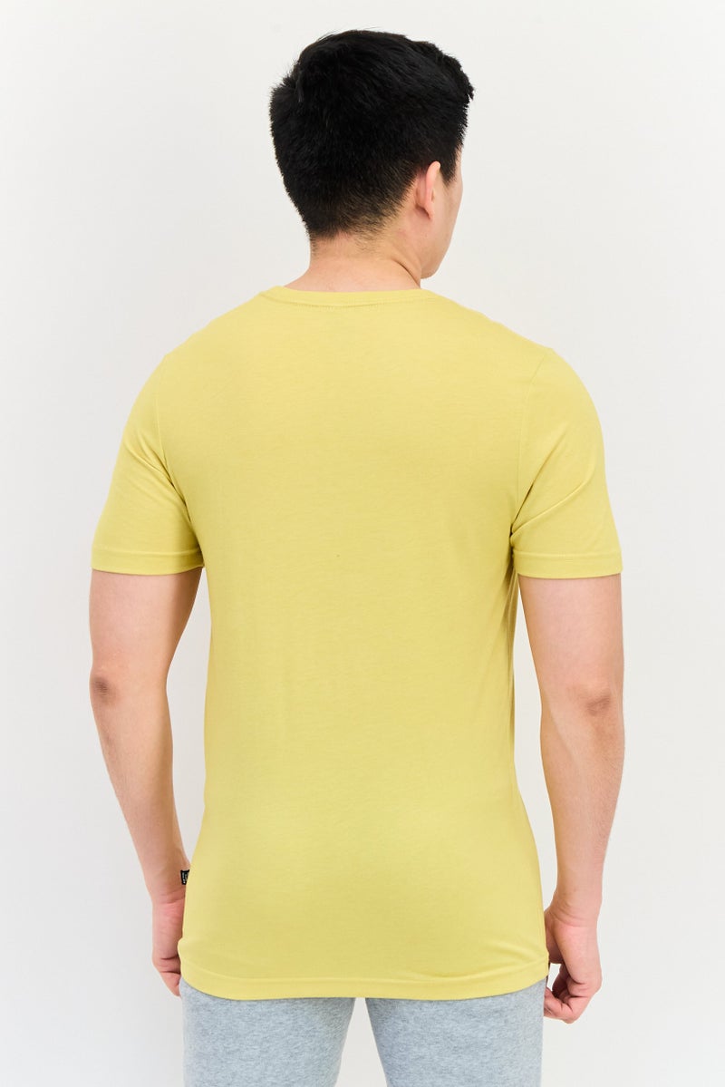 PUMA Men Regular Fit Short Sleeves Outdoor T-shirt, Mustard - Image 4