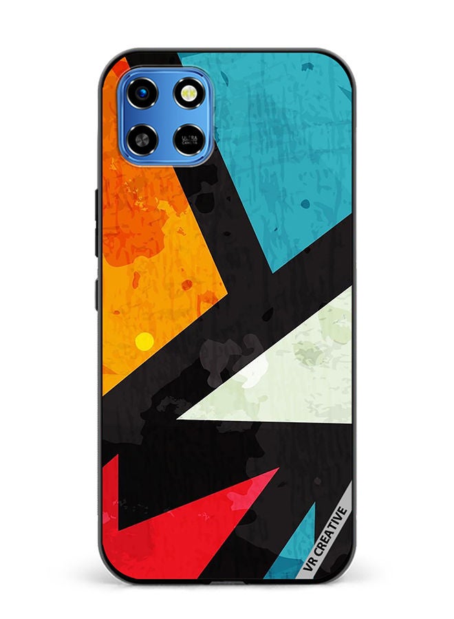 VR CREATIVE Protective Case Cover For Infinix Smart 6 HD Abstract Design Multicolour - Image 1