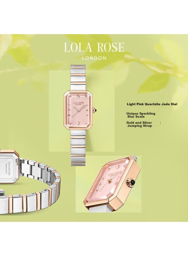 لولا روز Lola Rose Sugar Cube Green Gemstone ساعة نسائية هدية عيد الحب للنساء - Image 3