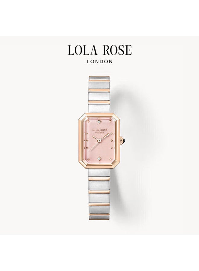 لولا روز Lola Rose Sugar Cube Green Gemstone ساعة نسائية هدية عيد الحب للنساء - Image 4