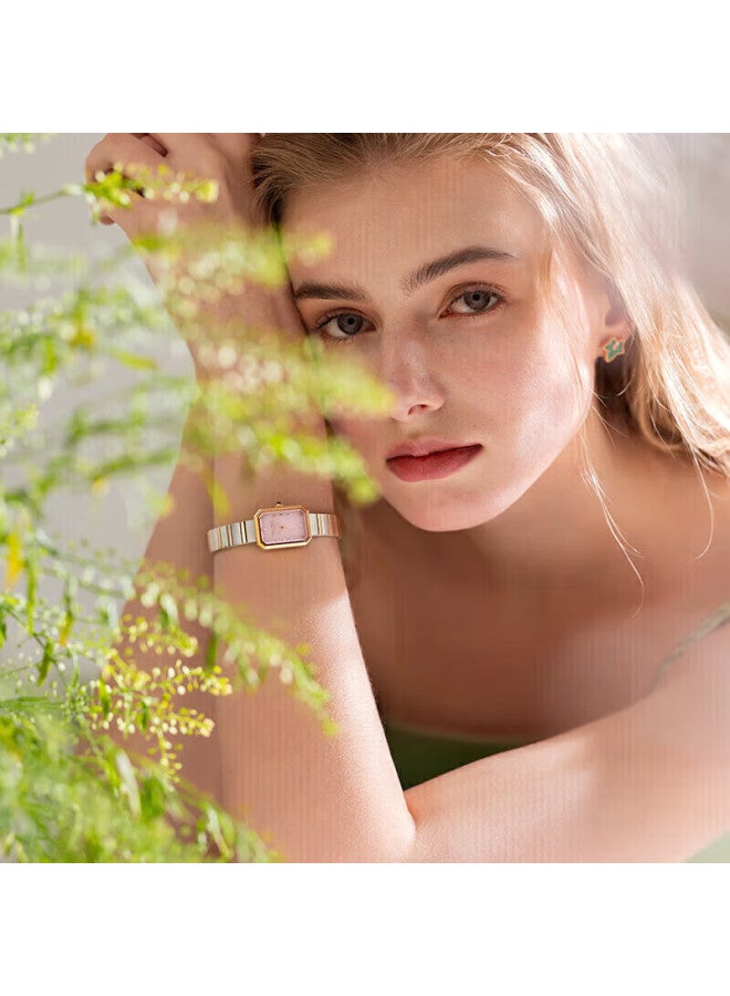 لولا روز Lola Rose Sugar Cube Green Gemstone ساعة نسائية هدية عيد الحب للنساء - Image 1