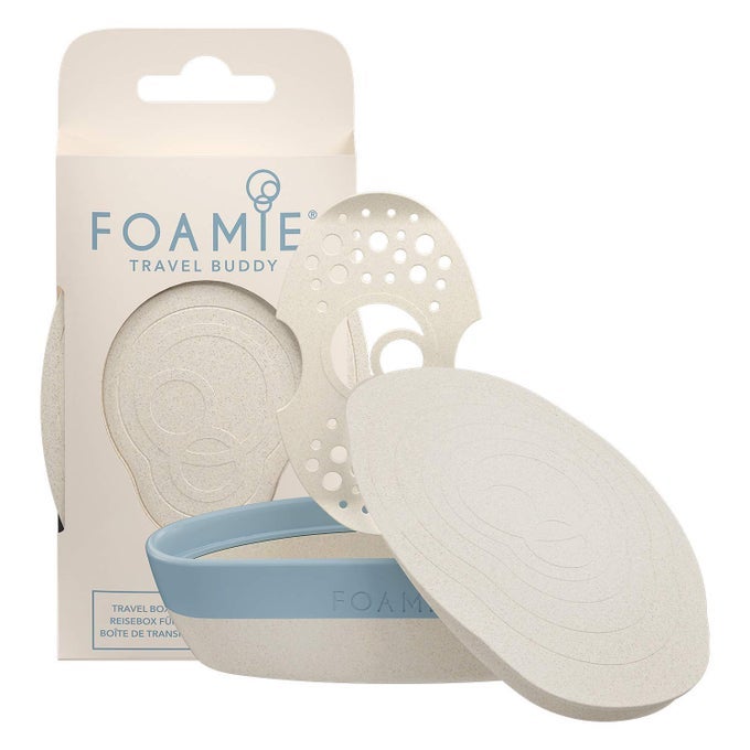 TRAVEL BUDDY SHAMPOO BAR TRAVEL CASE WITH REMOVABLE SHELF WATER TIGHT SUSTAINABLE MATERIALS PERFECT FOR TRAVEL CAMPING AND IN THE SHOWER