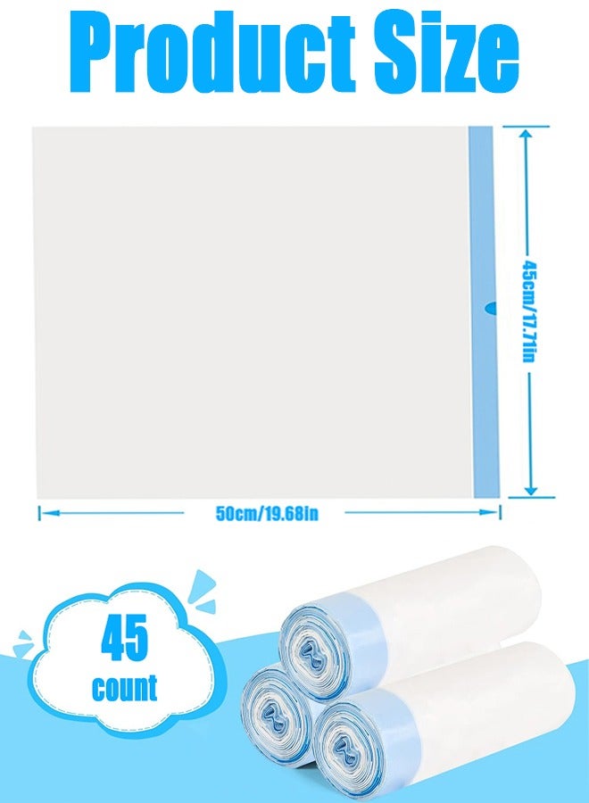 Cat Litter Bags 45 Count,19.68in x 17.71in Large Extra Cat Litter Liners with Drawstring, Heavy Duty Scratch Resistant Bags and Leak Proof Litter Tray Bags for Pet - Image 4