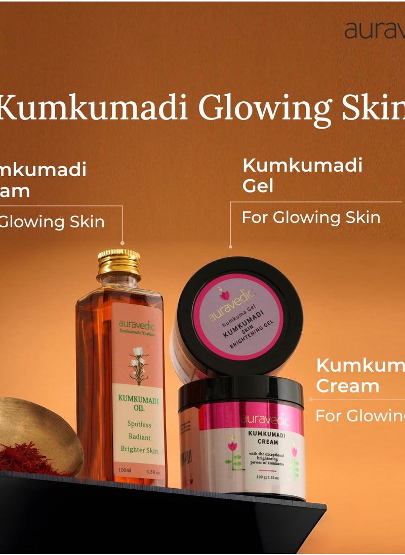 AURAVEDIC Kumkumadi Glowing Skin With Kumkumadi Tailam Kumkumadi Face Oil For Glowing Skin Kumkumadi Gel&Kumkumadi Face Cream 100 Ml 100G 100 G Pack Of... - pzsku/ZFF9BE4B3C4665B8F92E4Z/45/_/1737090039/7faa6520-9113-43e7-855a-3a0faa74b3ed