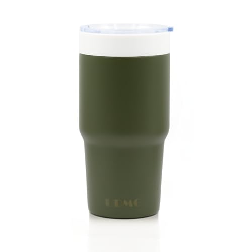 UDMG True Ceramic Lined (Not Coated) Stainless Steel Vacuum Insulated Travel Coffee Tumbler, No Metallic Taste, 16oz for Coffee & Tea On-The-Go (Moss Green) - Image 1