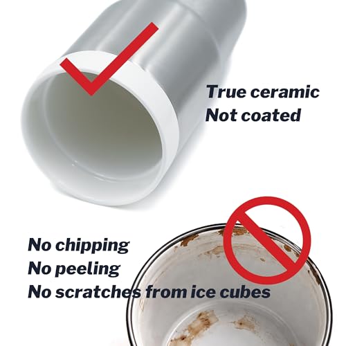UDMG True Ceramic Lined (Not Coated) Stainless Steel Vacuum Insulated Travel Coffee Tumbler, No Metallic Taste, 16oz for Coffee & Tea On-The-Go (Moss Green) - Image 2
