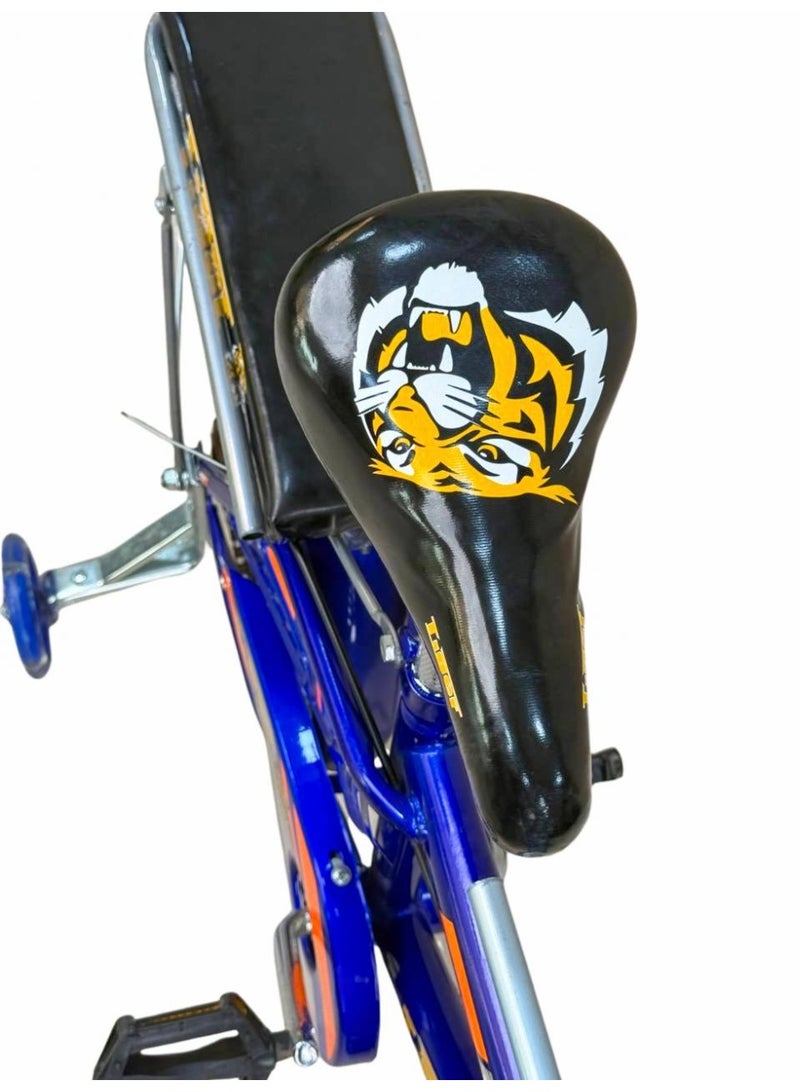 تايجر دراجة أطفال تايجر 16 بوصة مع سلة أمامية وكرسي خلفي – مناسبة للأعمار 4 إلى 7 سنوات - Image 3