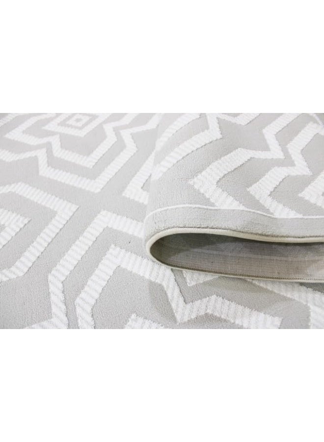 HANDPICKED FURNITURE Rectangular Carpet Ultra Soft Area Carpets For Bed Room Living Room And Dining Room Anti-Slip Floor Carpets Easy To Clean. 250 X 350 Cm 8.2 X 11.5 Ft Cream - Image 4