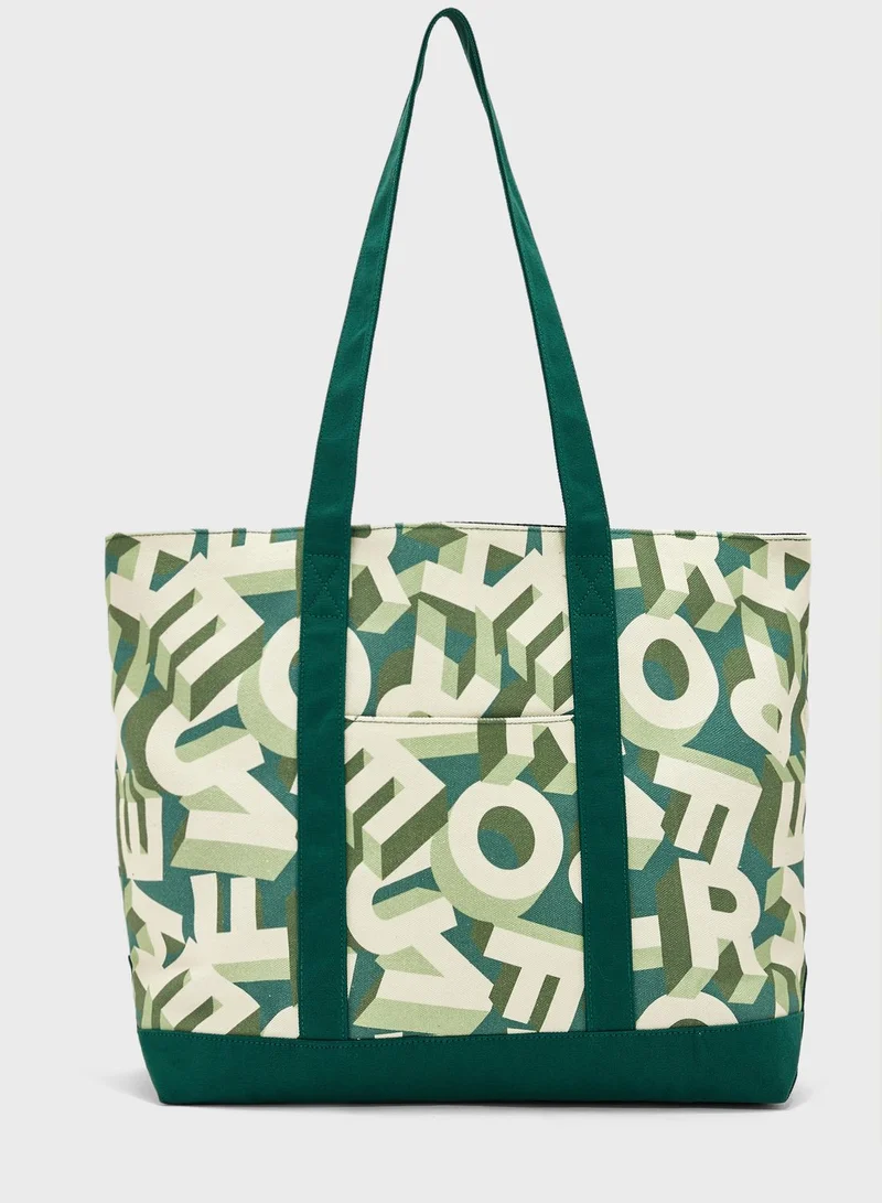 HUF Logo Printed Tote