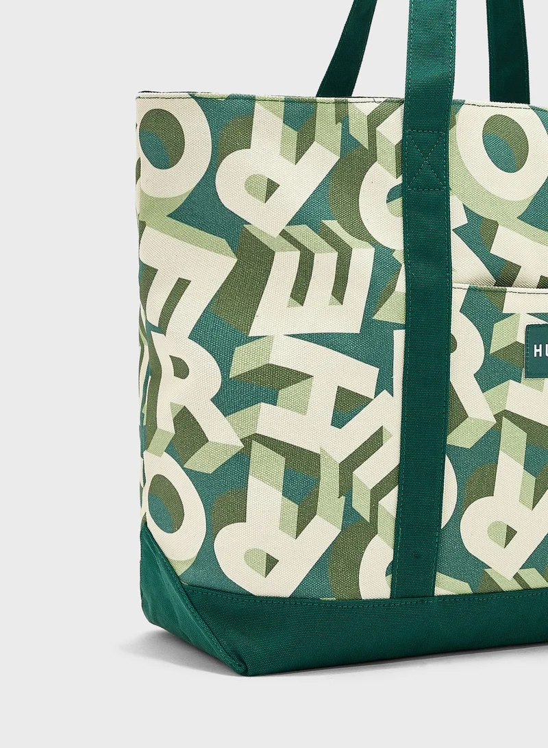 HUF Logo Printed Tote