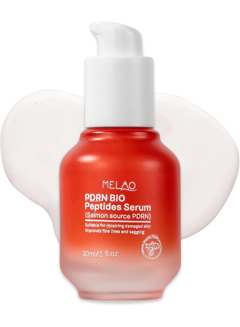 ميلاو مصل PDRN مع 2000ppm PDRN السلمون الحمض النووي ، الببتيد 5 ، نياسيناميد ، حمض الهيالورونيك ، يحسن جودة الجلد ، يهيدرات ويشرع ، يساوي لون الجلد ، 30 مل - Image 1