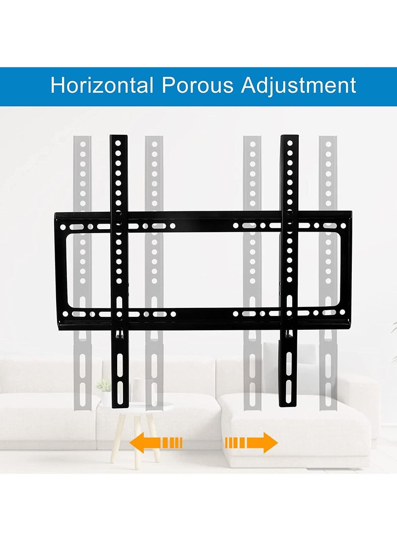 TV Wall Mount 26-63 Inches Ultra Strong Slim Fixed TV Bracket Heavy Duty Ultra Super Strong 50KG TV Wall Mount with Wall Fixing Kit for Flat Curved Screen TV LED, LCD OLED and Plasma 50Kg - Image 3