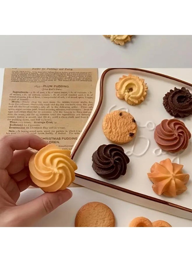 حياة كومفورت مغناطيس ثلاجة بشكل بسكويت، مجموعة 9 قطع، مغناطيس لطيف للثلاجة، مغناطيس ديكوري للمطبخ والمكتب والسبورة البيضاء، فكرة هدية مبتكرة - Image 5