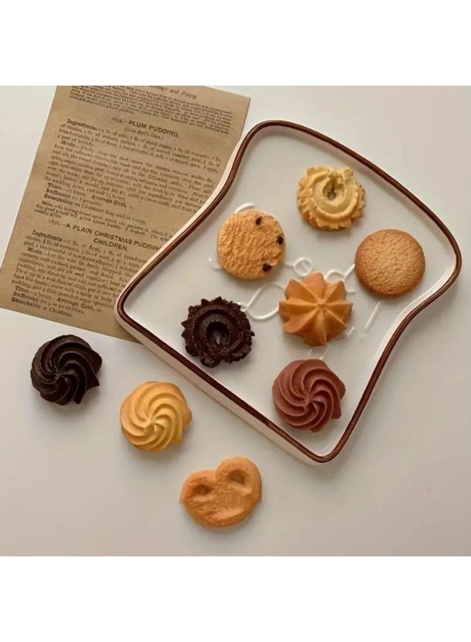 حياة كومفورت مغناطيس ثلاجة بشكل بسكويت، مجموعة 9 قطع، مغناطيس لطيف للثلاجة، مغناطيس ديكوري للمطبخ والمكتب والسبورة البيضاء، فكرة هدية مبتكرة - Image 3