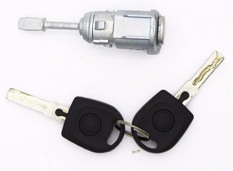 Yurefax Right Door Lock Barrel Cylinder with 2 Keys for VW and Seat - Image 1