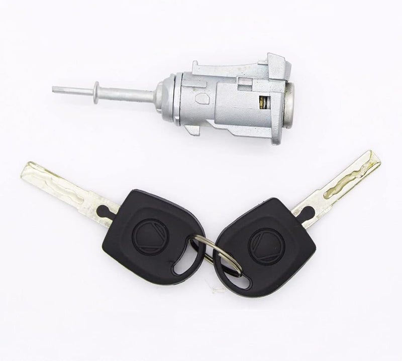 Yurefax Right Door Lock Barrel Cylinder with 2 Keys for VW and Seat - Image 3