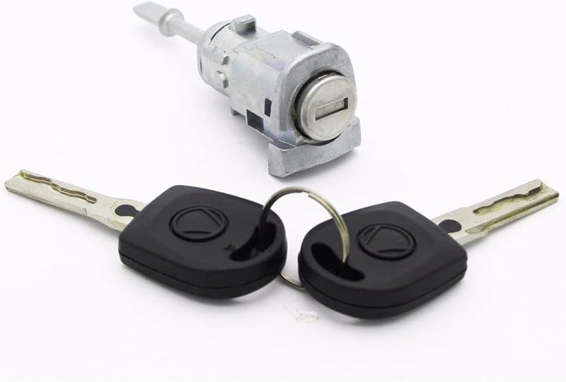 Yurefax Right Door Lock Barrel Cylinder with 2 Keys for VW and Seat - Image 5