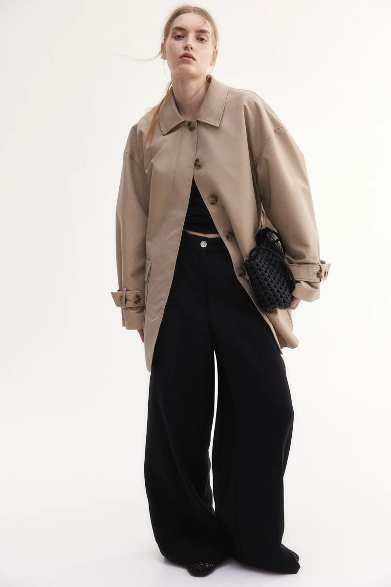 H&M Wide tailored trousers