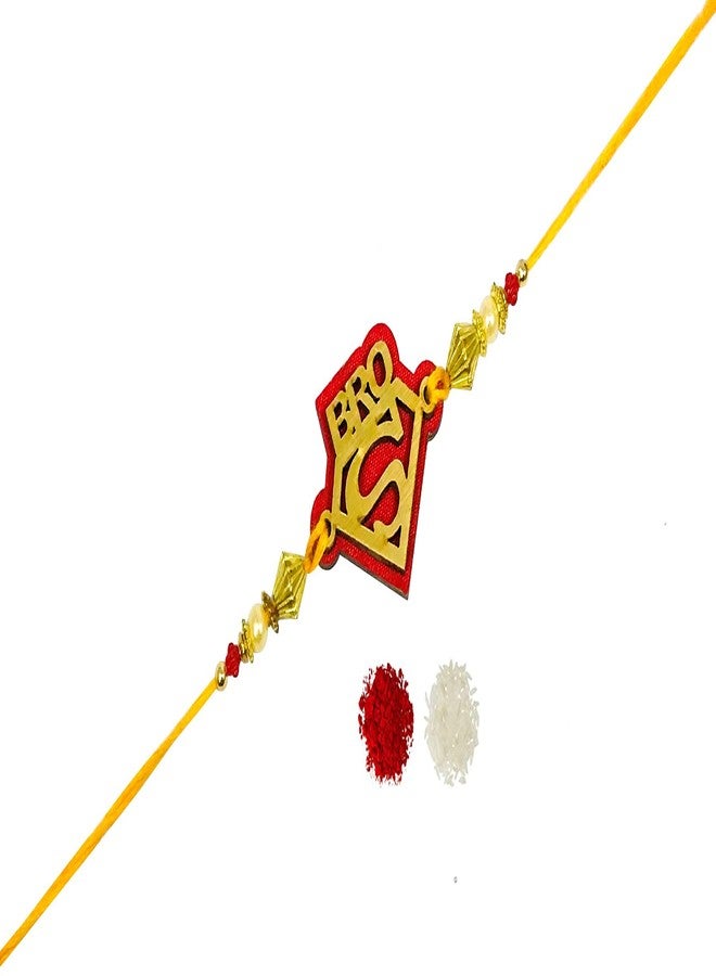 Evisha Super Bro Rakhi For Brother Bhai | Rakhi-222 | rakhi || rakhi set || rakhi for brother || rakhi for brother and bhabhi || rakhi combo || bhaiya bhabhi rakhi || rakhi gifts - Image 1