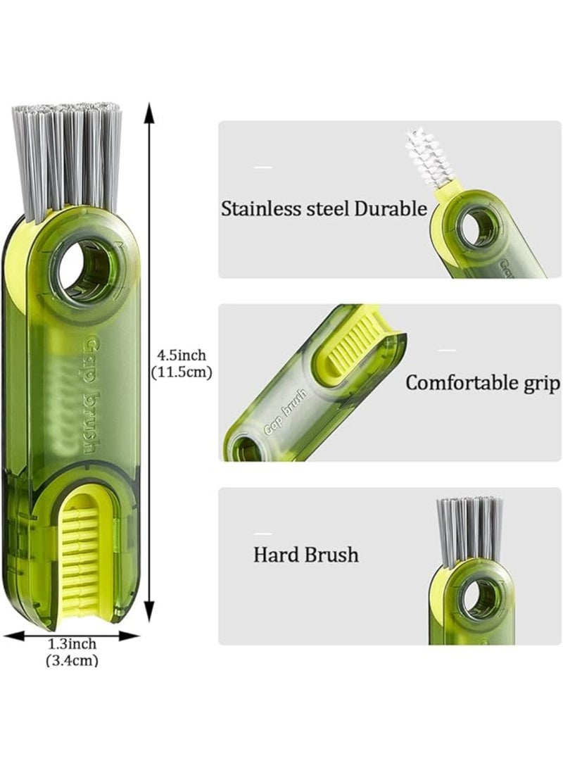 3 in 1 Tiny Cleaning Brush, 3 Pack Cup Lid Cleaner Brushes Set Mini Multi-Functional Crevice Cleaning Brush for Cleaning Baby Bottles, Narrow Neck Bottle, Sport Water Bottle, Tumbler, Glass Vase  - Image 3