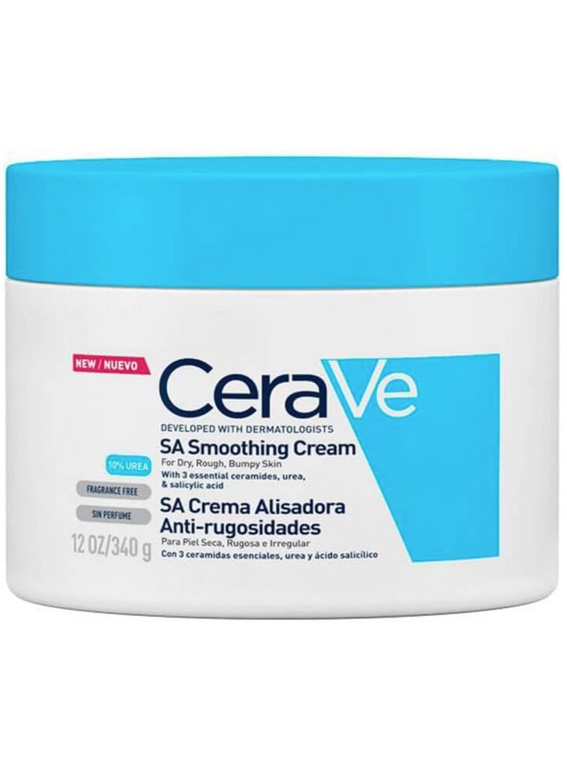 CERA CeraVe SA Smoothing Cream 340g/12oz | Body Moisturiser for Smoother Skin in Just 3 Days 