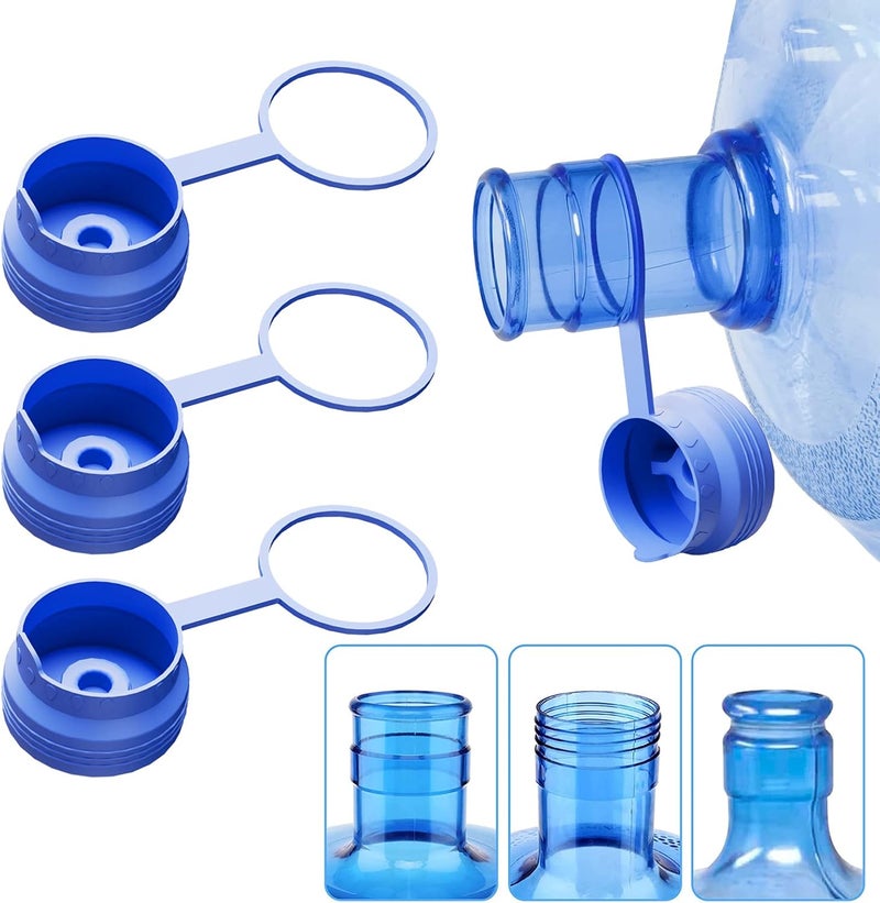 Replacement Water Jug Cap - Blue Food Grade Silicone Non-Spill Lid for Water Cooler & Jug Use - Image 1