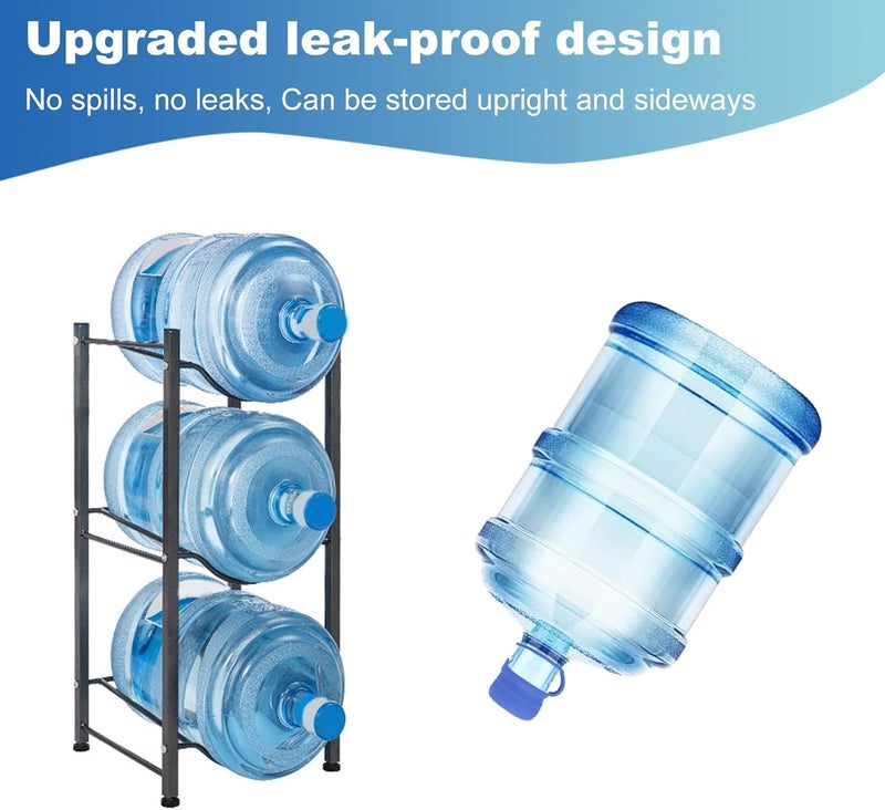 Replacement Water Jug Cap - Blue Food Grade Silicone Non-Spill Lid for Water Cooler & Jug Use - Image 5