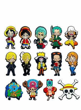 14 Pcs Colorful Shoe Charms for Crocs Shoes - Unique Footwear Accessories for Crocs Sandals and Clogs