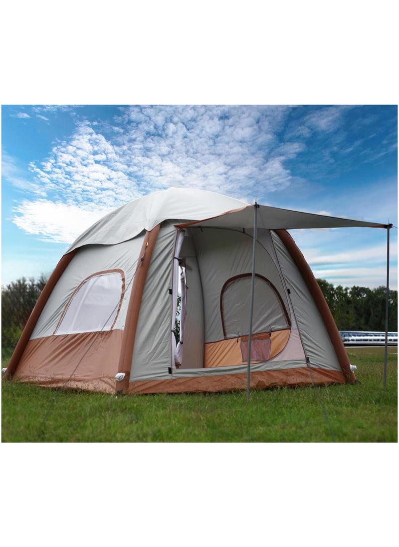 Toby's Toby's New Inflatable-02 Camping Tent with Pump Easy Setup 4 Season Glamping Tent 4-6 Persons  - Image 1