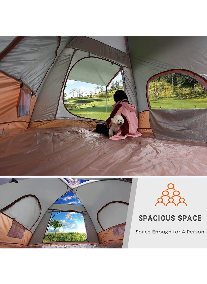 Toby's Toby's New Inflatable-02 Camping Tent with Pump Easy Setup 4 Season Glamping Tent 4-6 Persons  - Image 3