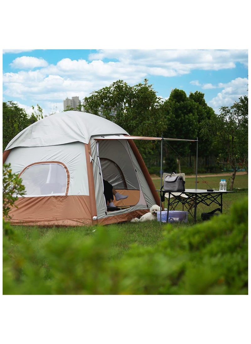 Toby's Toby's New Inflatable-02 Camping Tent with Pump Easy Setup 4 Season Glamping Tent 4-6 Persons  - Image 4