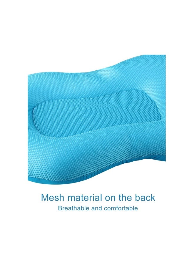 KAKIBLIN Baby Bath Mat, KAKIBLIN Bathtub Baby Bath Cushion Soft Anti-Slip Bath Pad 0-6 Month Infant Bath Pillow, Blue - Image 5