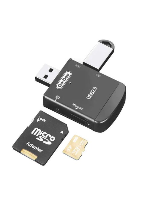 GD-DK109 4 in 1 USB Memory Card Reader and Multiplexer Adapter