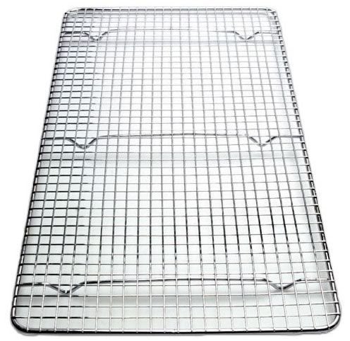 Great Credentials Cooling Rack Crosswire Grid Chrome Plated Steel Commercial Quality 10 x 18 inch fits inside most standard full size pans set of 2