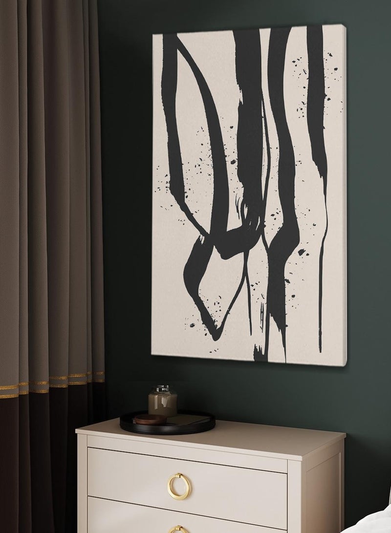 لوحة كانفاس على إطار خشبي بتصميم نمط فني حديث - Image 1