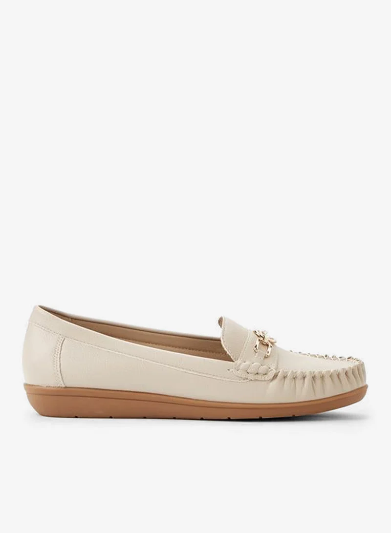 لو كونفورت Le Confort Flat Shoe Slip On Upper Embellish Metal