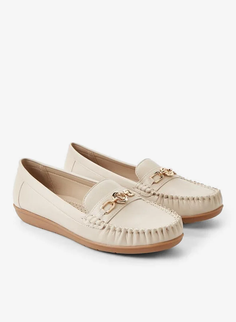 لو كونفورت Le Confort Flat Shoe Slip On Upper Embellish Metal