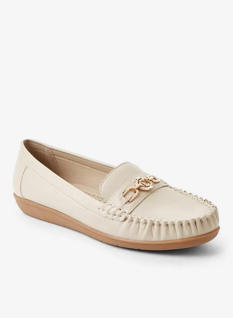 لو كونفورت Le Confort Flat Shoe Slip On Upper Embellish Metal