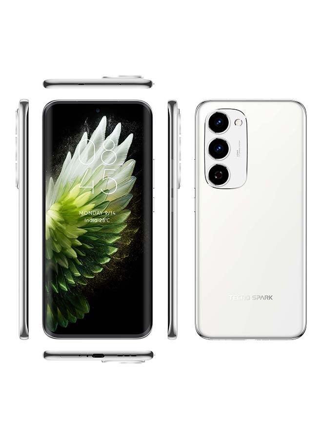 تكنو سبارك 40 برو+ ثنائي الشريحة أبيض أوريون 8 جيجابايت رام 256 جيجابايت 4G - نسخة الشرق الأوسط - Image 1