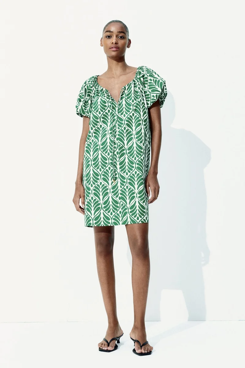 H&M Drawstring-neck dress